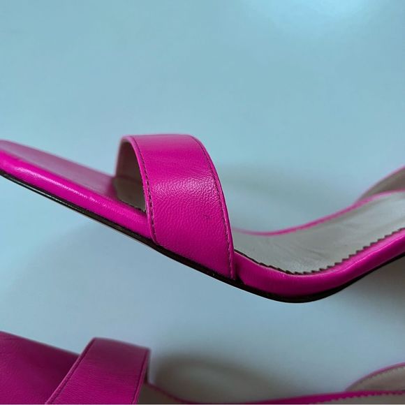 J.Crew Slingback sandals in leather neon pink - Picture 8 of 12
